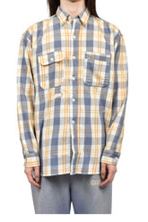 UNIQUE POCKET CHECKED FLANNEL SHIRT A
GED / YEL×BLU