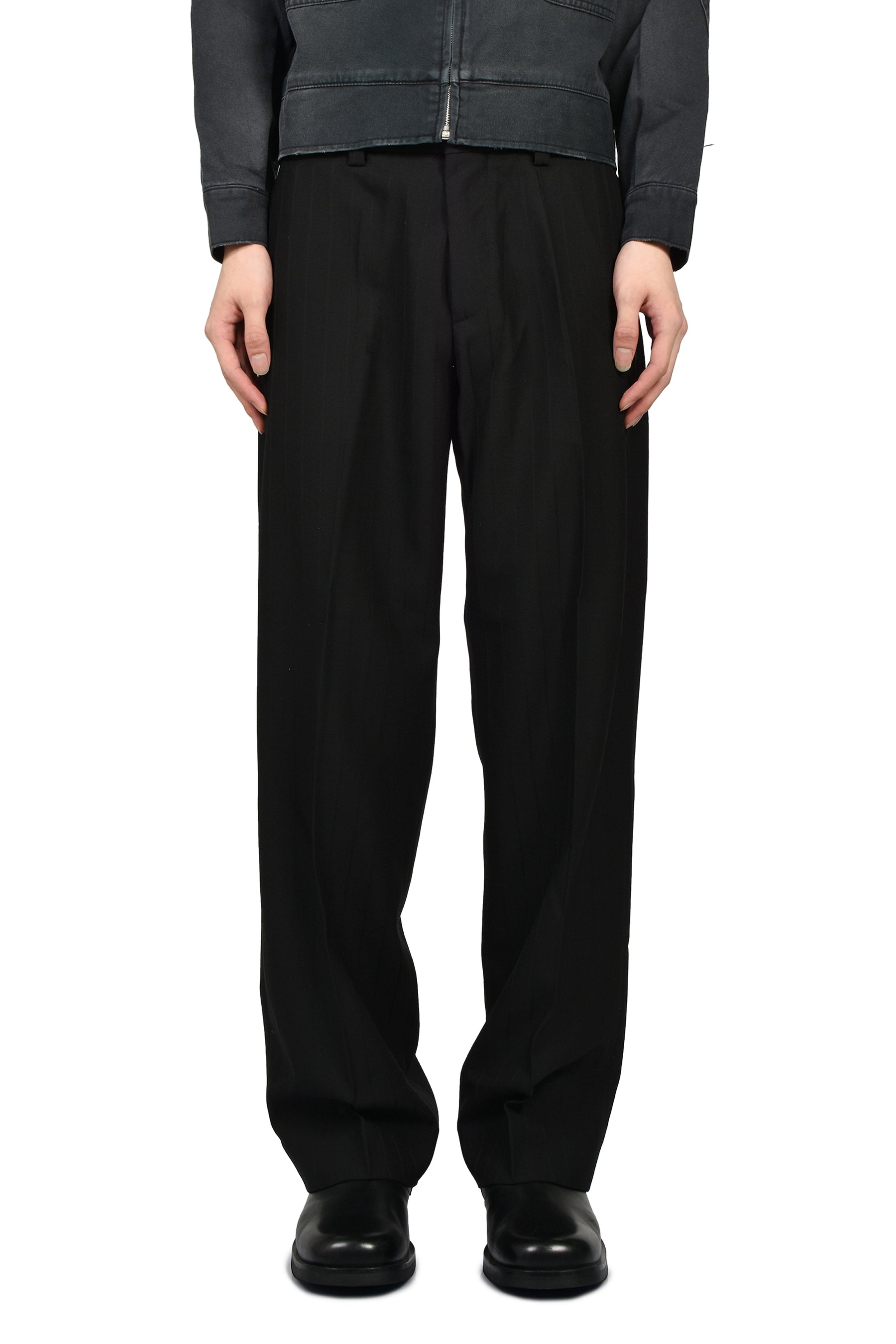 HENRI’S EVERYDAY TROUSER / BLK BLK STRIPE