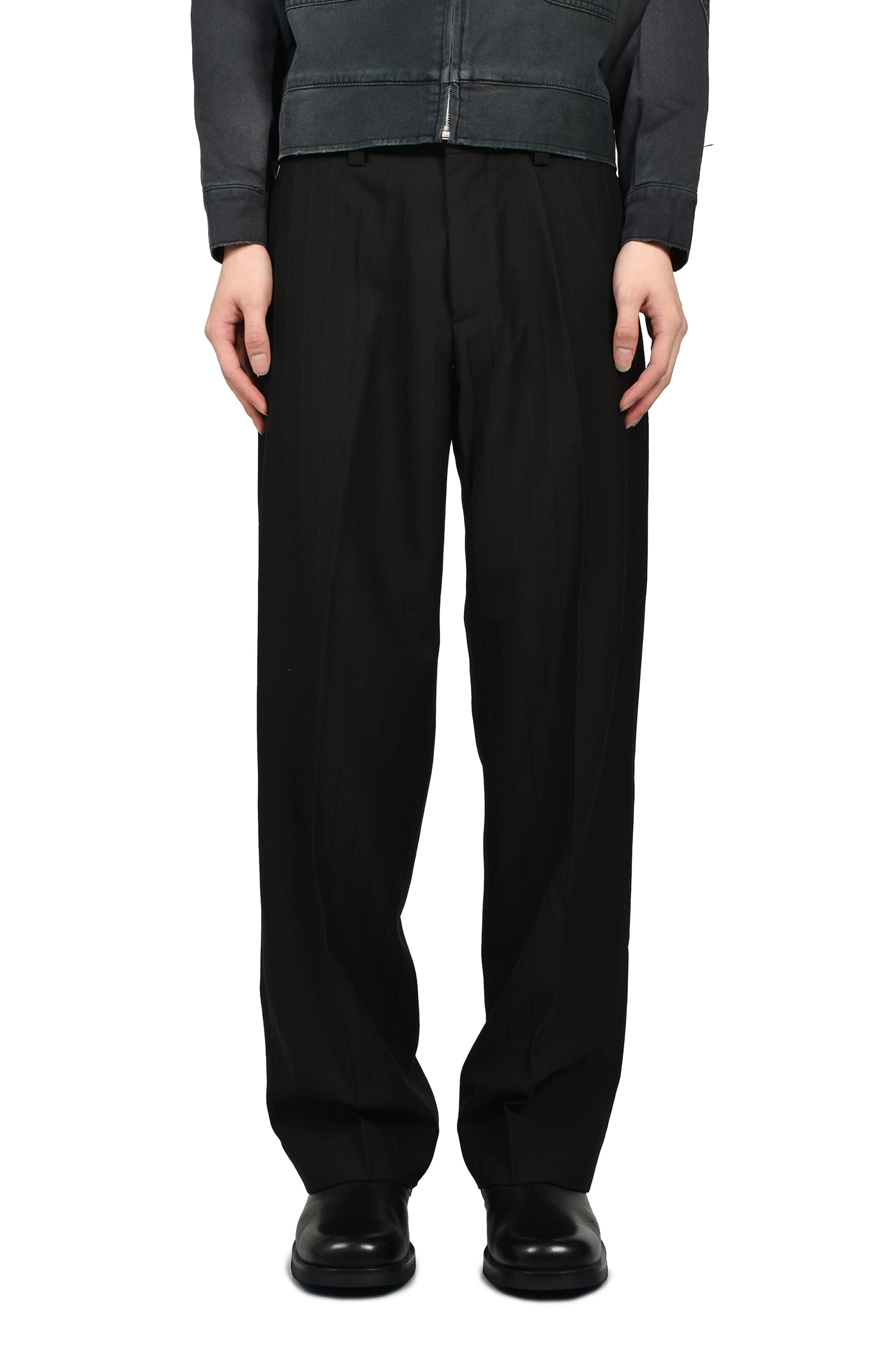 HENRI’S EVERYDAY TROUSER / BLK BLK STRIPE