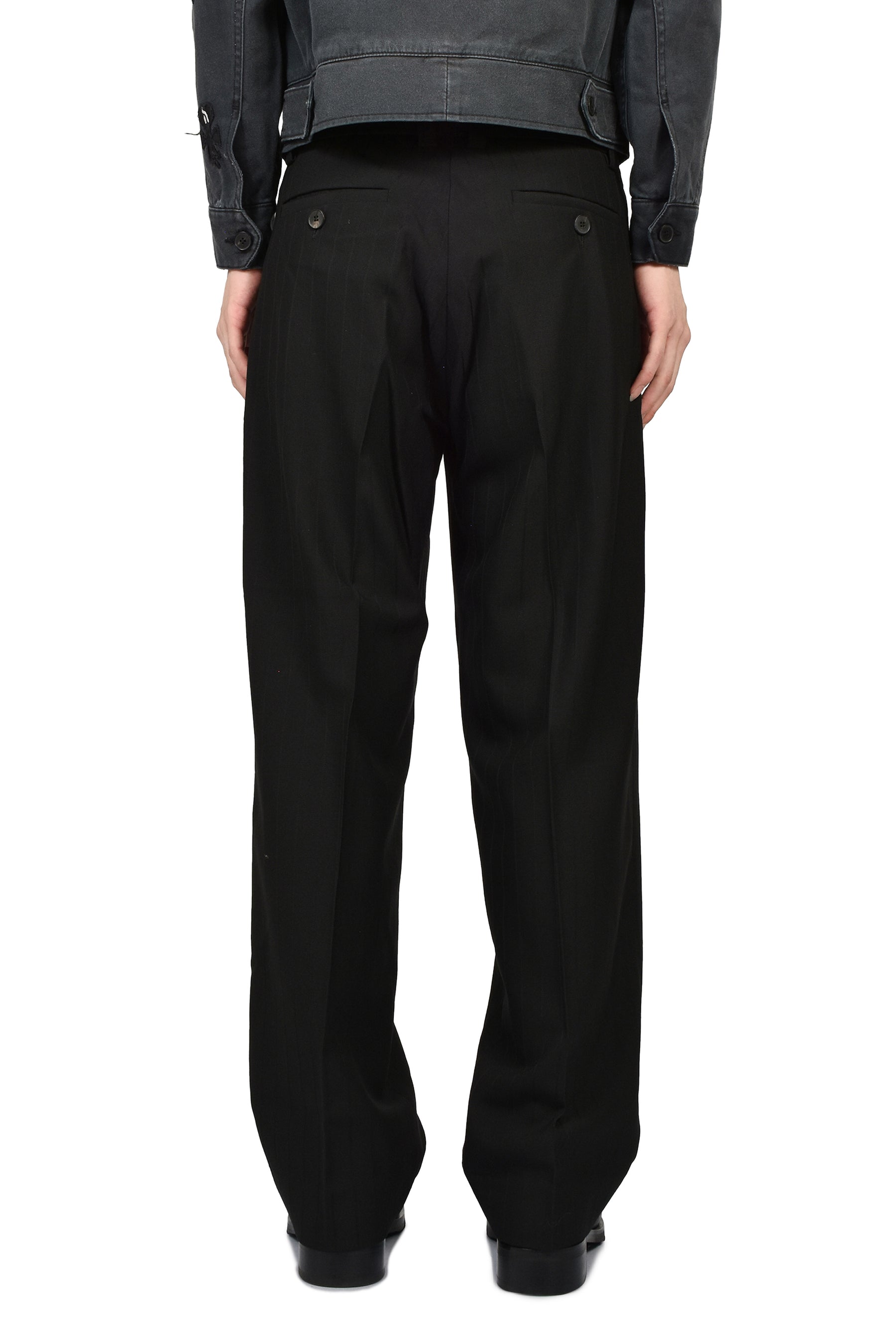 HENRI’S EVERYDAY TROUSER / BLK BLK STRIPE