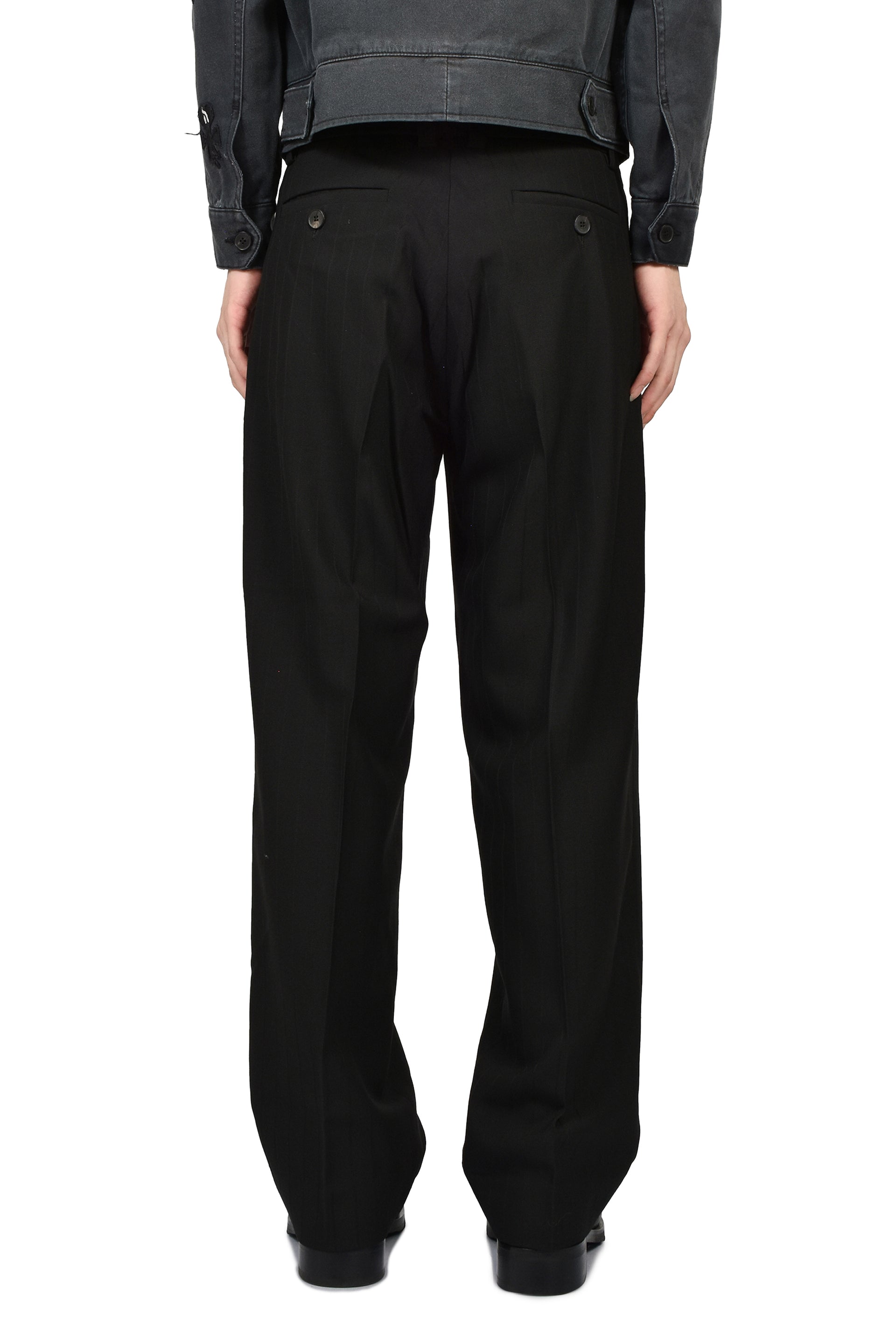 HENRI’S EVERYDAY TROUSER / BLK BLK STRIPE