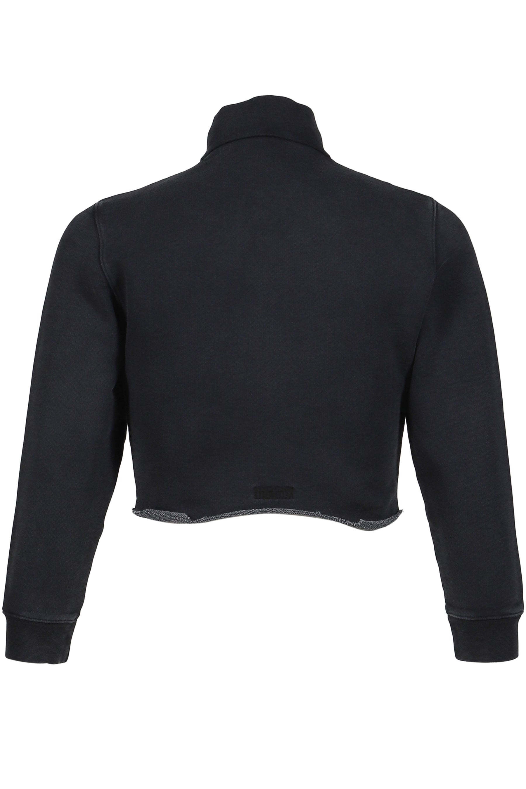 VETEMENTS UPSIDE-DOWN LOGO ZIP-UP HOODIE / BLK