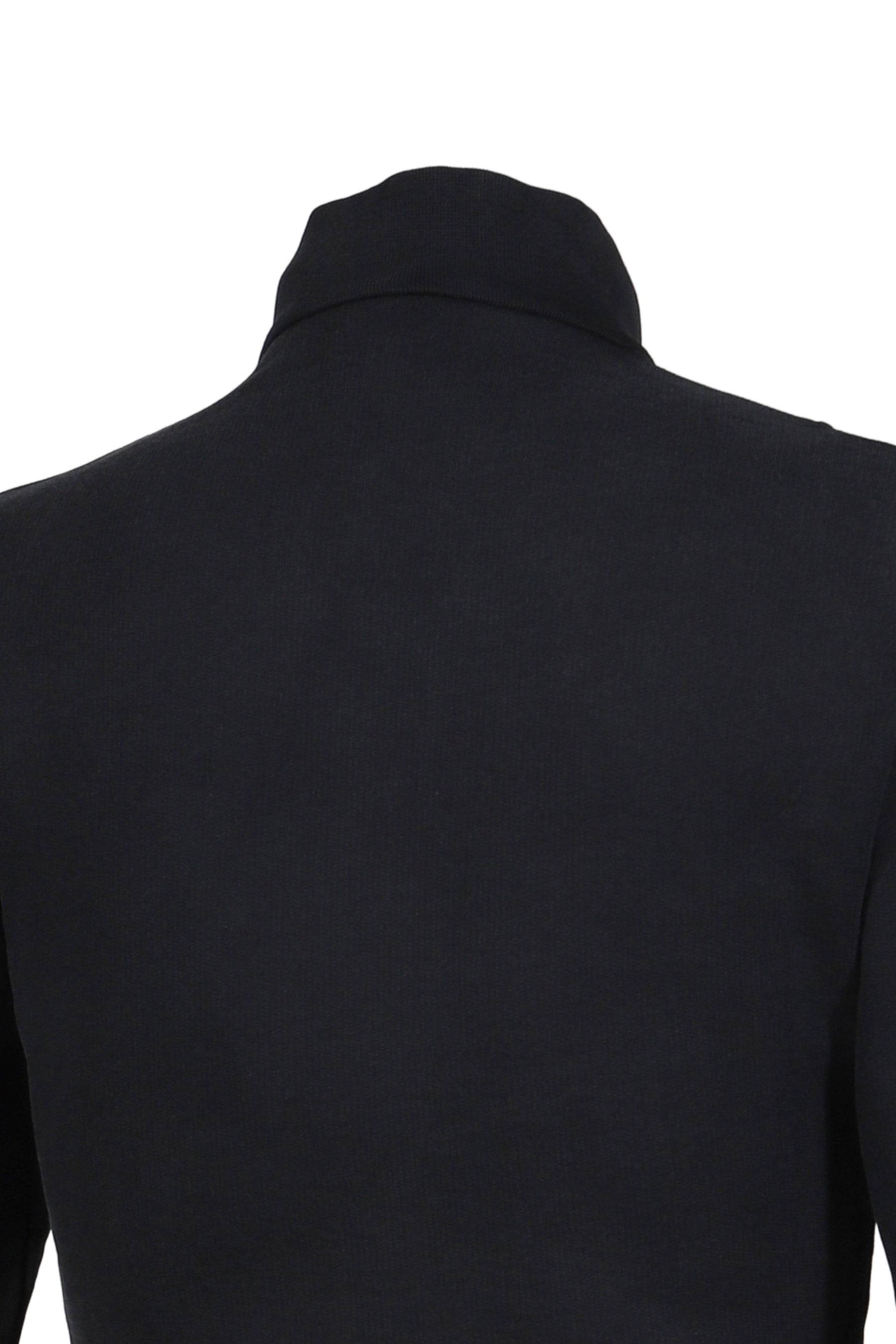 VETEMENTS UPSIDE-DOWN LOGO ZIP-UP HOODIE / BLK