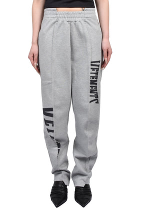 CUT-UP LOGO SWEATPANTS / GRY MELANGE