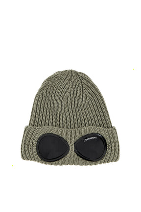 EXTRA FINE MERINO WOOL GOGGLE BEANIE / WALNUT 359