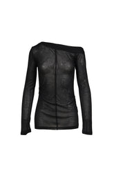 SLICK OFF SHOULDER T / BLK