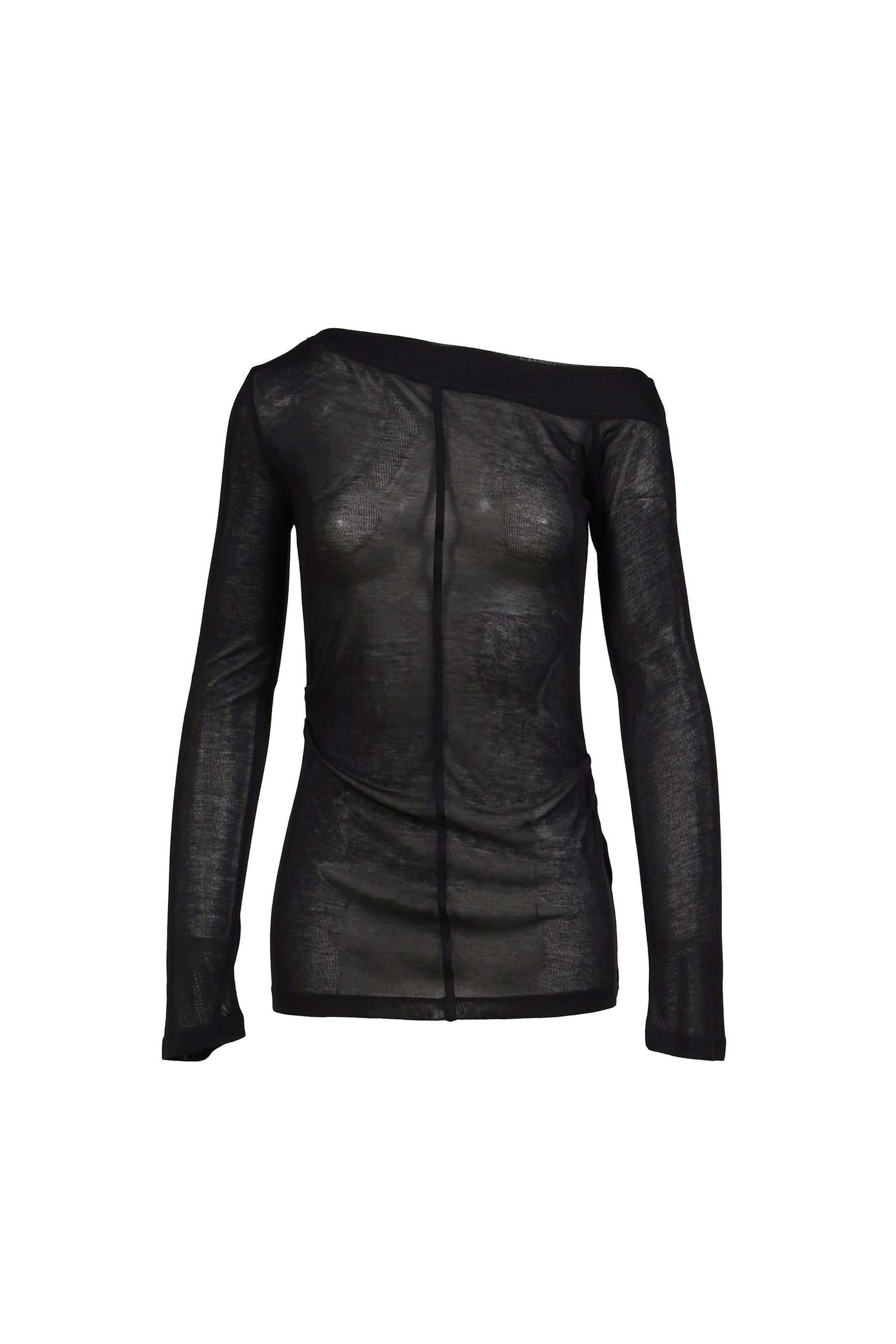 SLICK OFF SHOULDER T / BLK