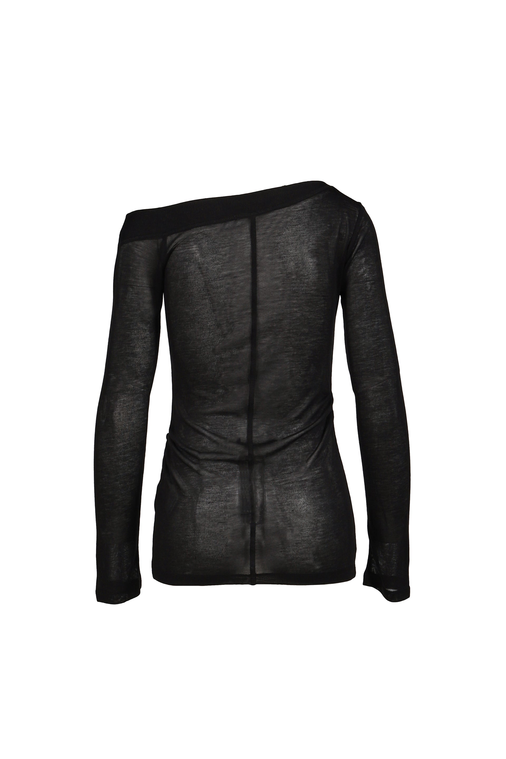 SLICK OFF SHOULDER T / BLK