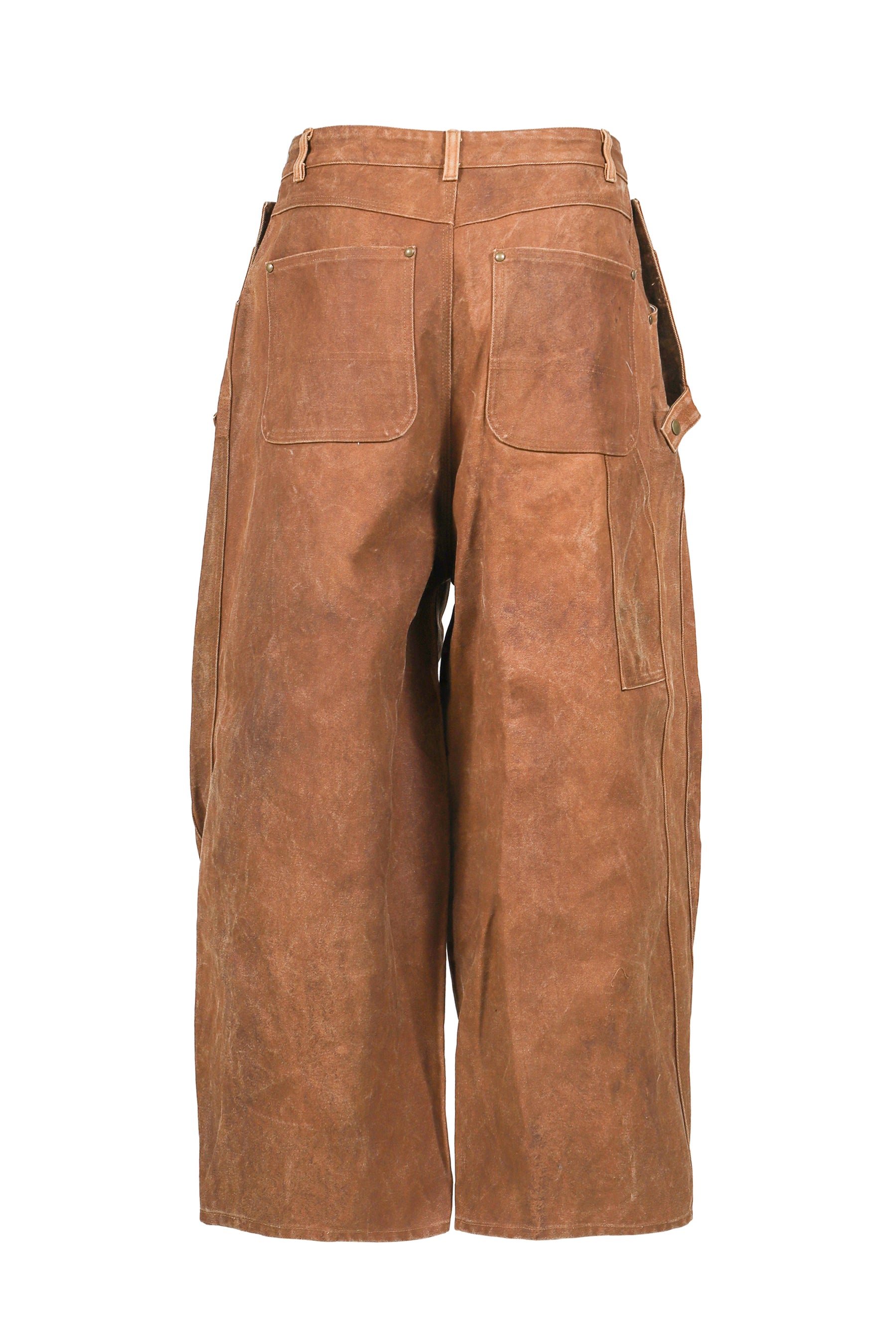 H.D. APRON PAINTER PANT - DUCK CANVAS / KAKISHIBU PAINT / DK.BRW