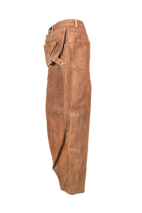 H.D. APRON PAINTER PANT - DUCK CANVAS / KAKISHIBU PAINT / DK.BRW