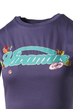 FRUIT LABEL CROPPED T-SHIRT