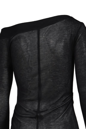 SLICK OFF SHOULDER T / BLK