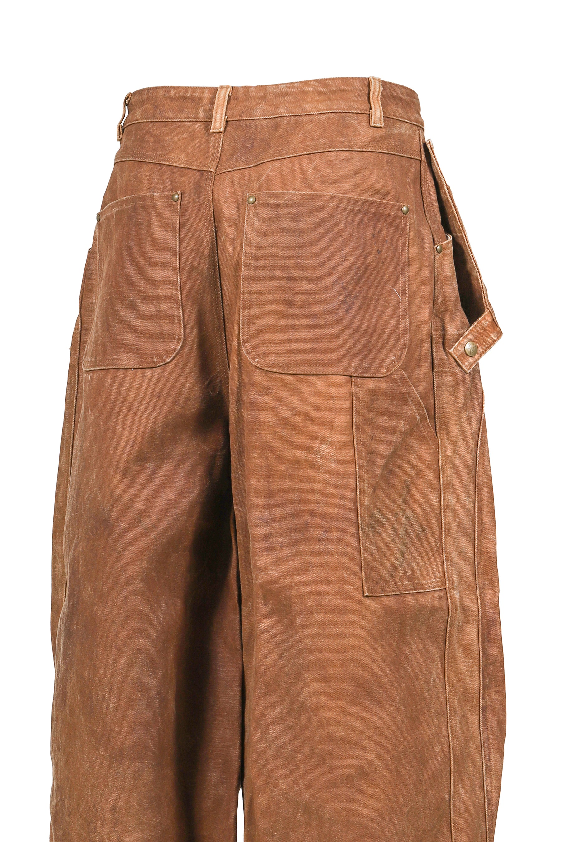 H.D. APRON PAINTER PANT - DUCK CANVAS / KAKISHIBU PAINT / DK.BRW