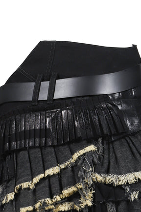 TWIRL MINI SKIRT(EXCLUSIVE) / BLK 