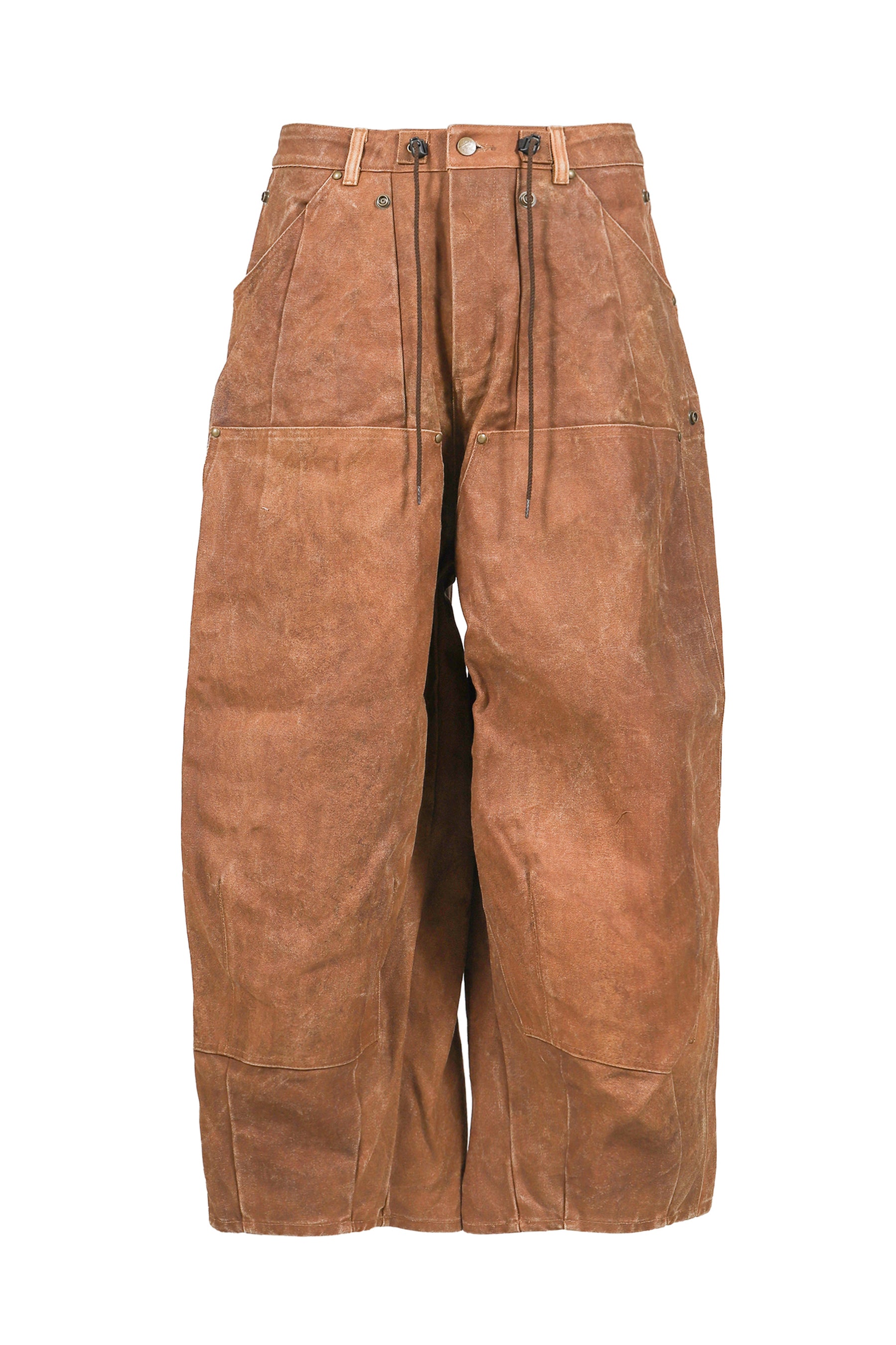 H.D. APRON PAINTER PANT - DUCK CANVAS / KAKISHIBU PAINT / DK.BRW