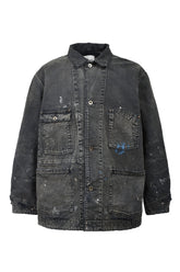 DUCK COVERALL BLANKET LINER AGED / AGED BLK