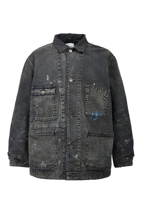 DUCK COVERALL BLANKET LINER AGED / AGED BLK