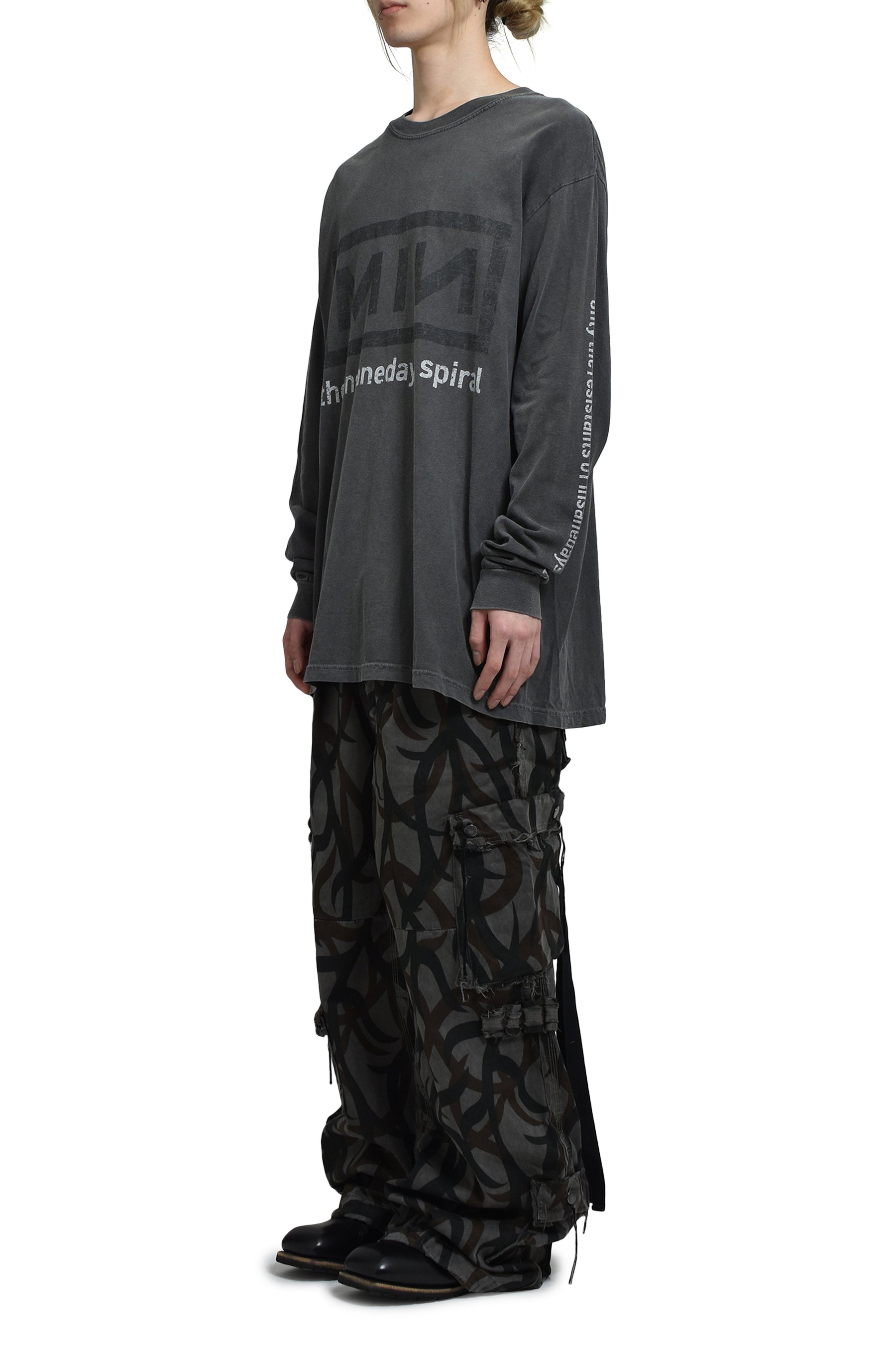 MINUS TRIBAL CAMOUFLAGE SLASH SEAM HBT CARGO / BLK