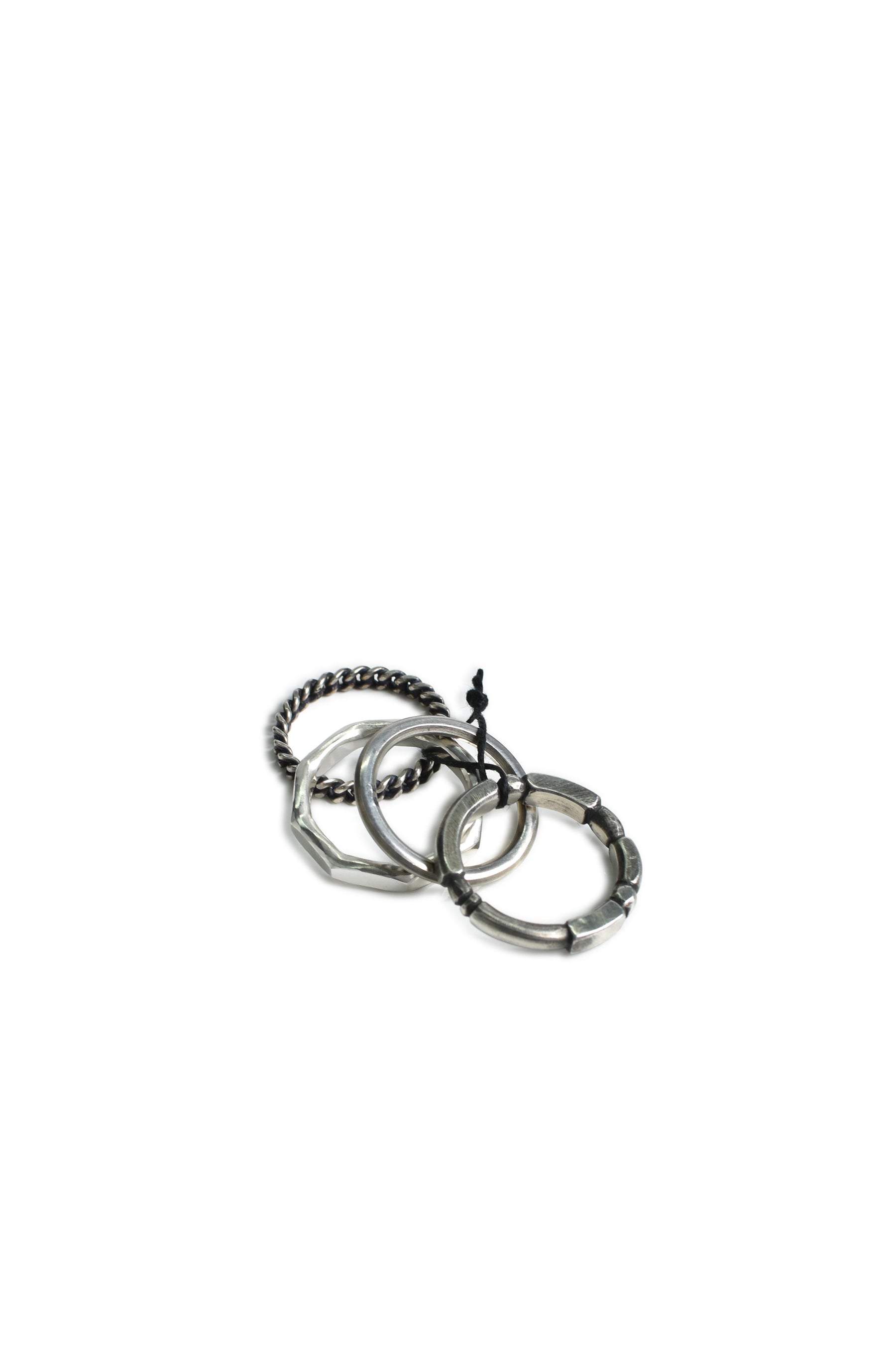 4 RING COMBI FACETS / SIL