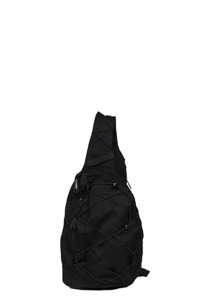 NYLON B CROSSBODY BACKPACK / BLK