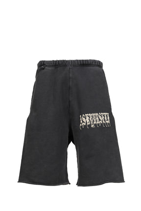 GOTH VINTAGE BAGGY FLEECE SHORTS / VINTAGE BLK