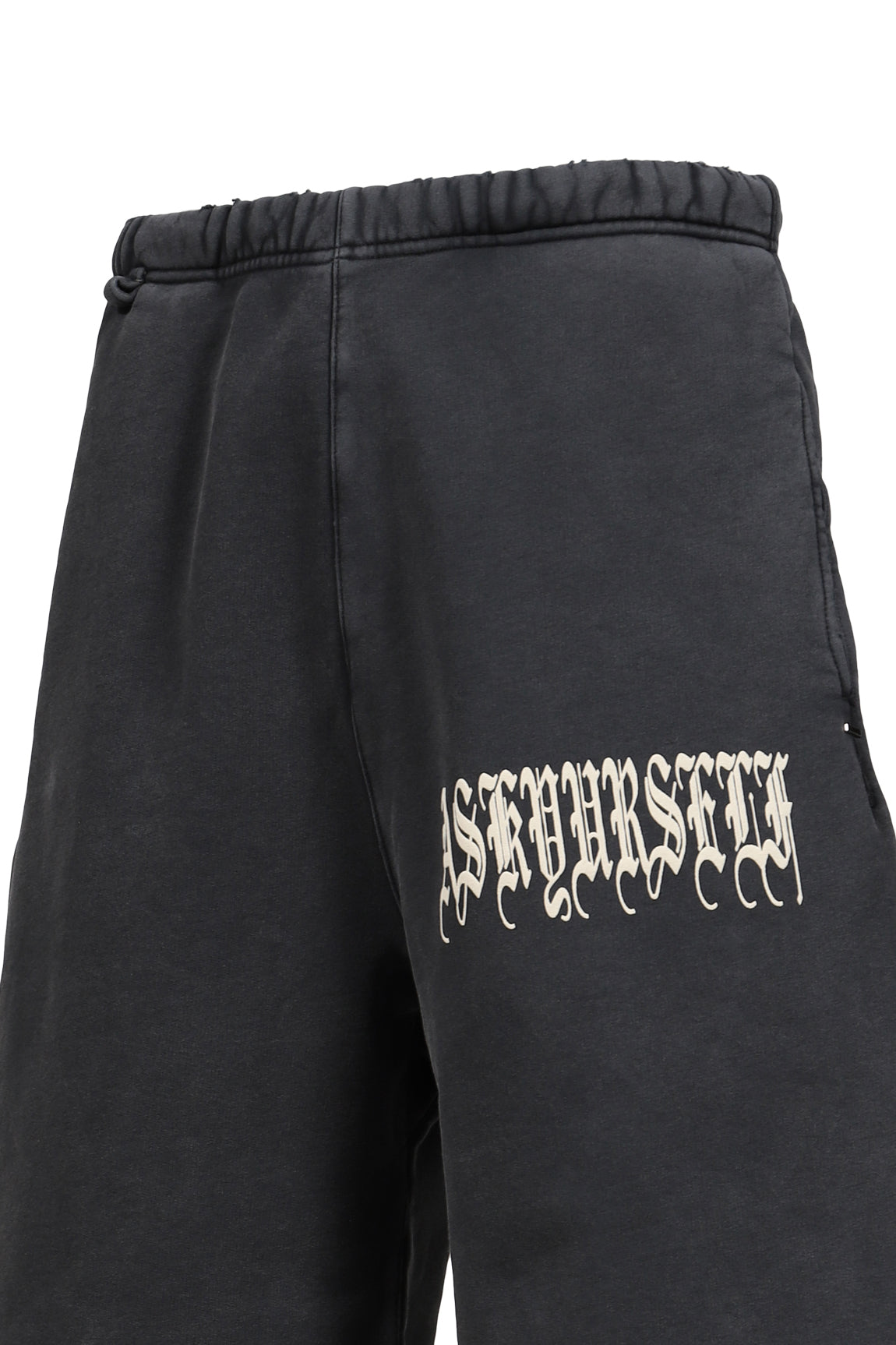 GOTH VINTAGE BAGGY FLEECE SHORTS / VINTAGE BLK