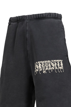 GOTH VINTAGE BAGGY FLEECE SHORTS / VINTAGE BLK