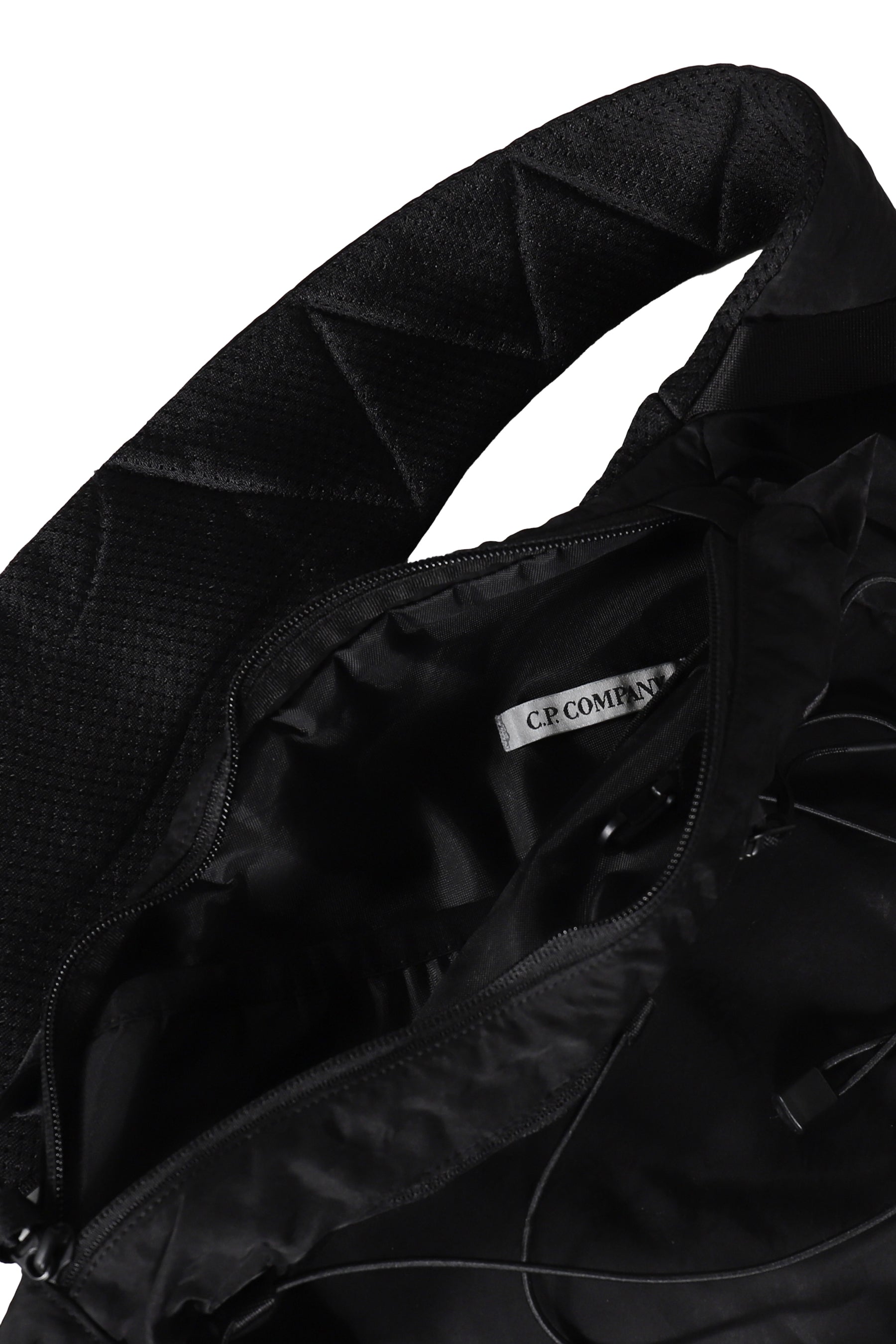 NYLON B CROSSBODY BACKPACK / BLK
