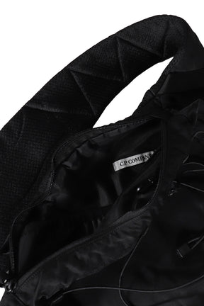 NYLON B CROSSBODY BACKPACK / BLK