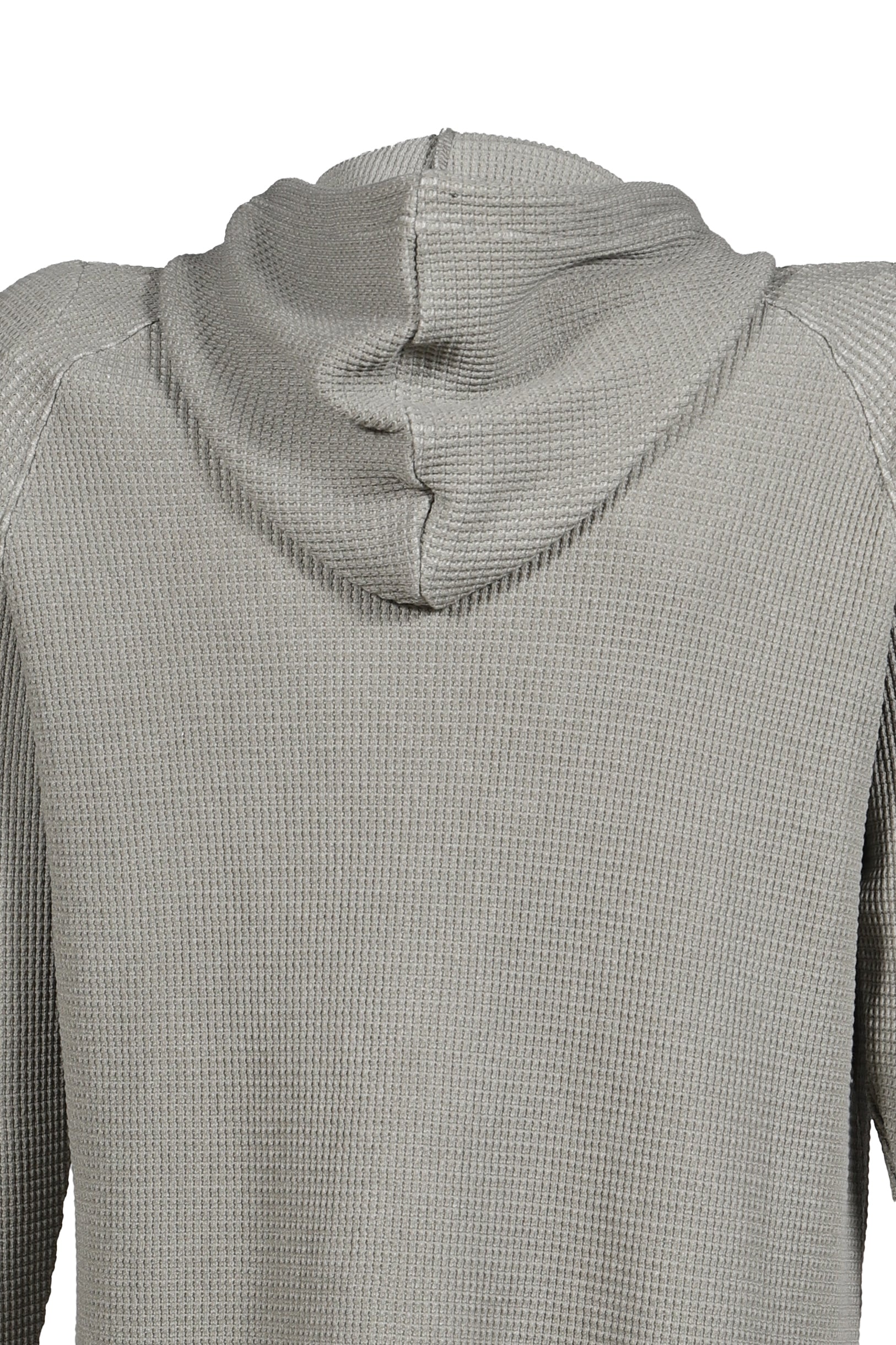 BULK SHOULDER WAFFLE HOODIE / KHA