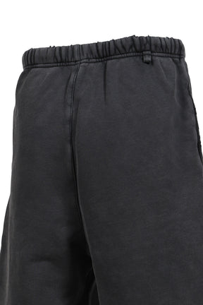 GOTH VINTAGE BAGGY FLEECE SHORTS / VINTAGE BLK