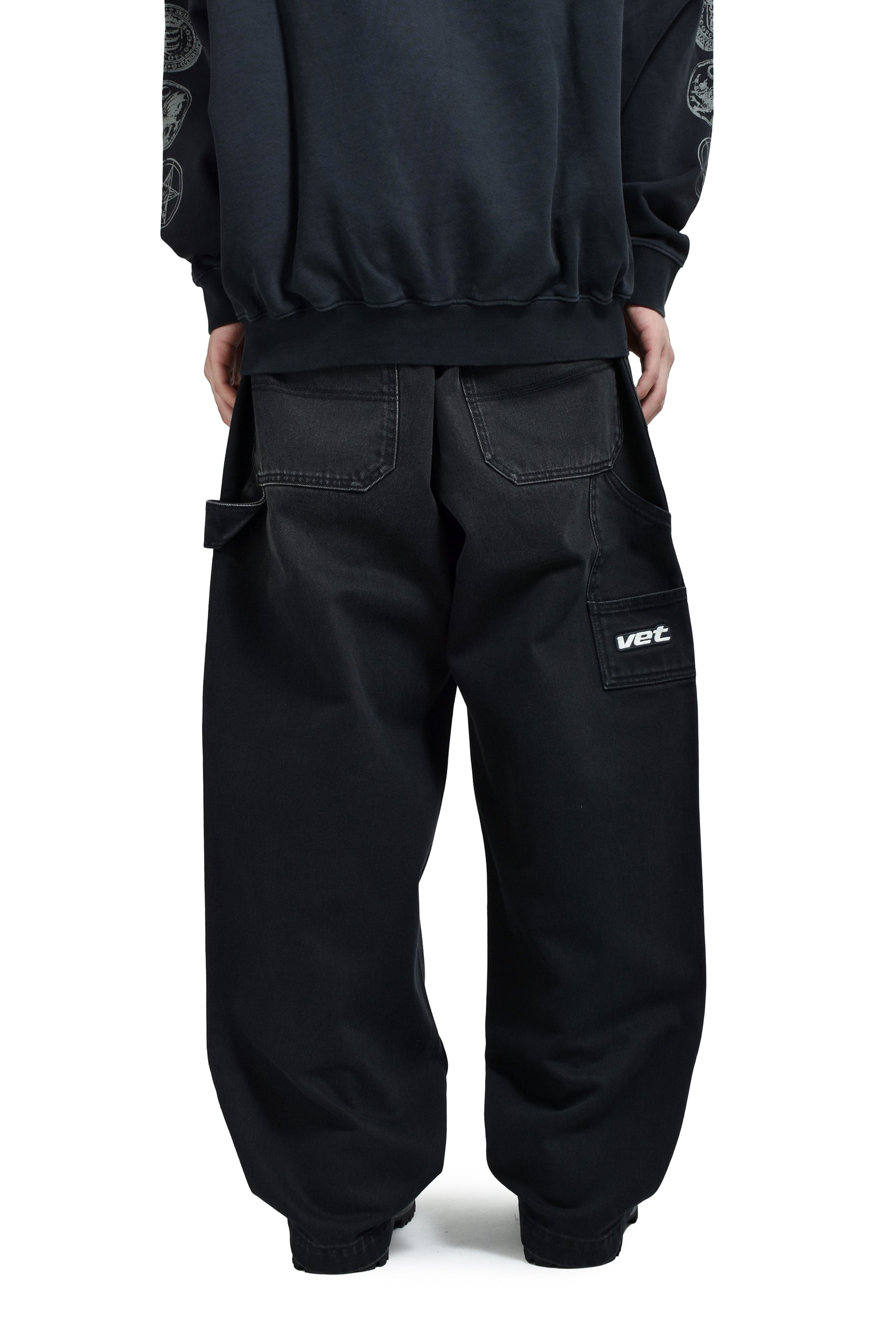 HIP-HOP JEANS / VTG BLACK 