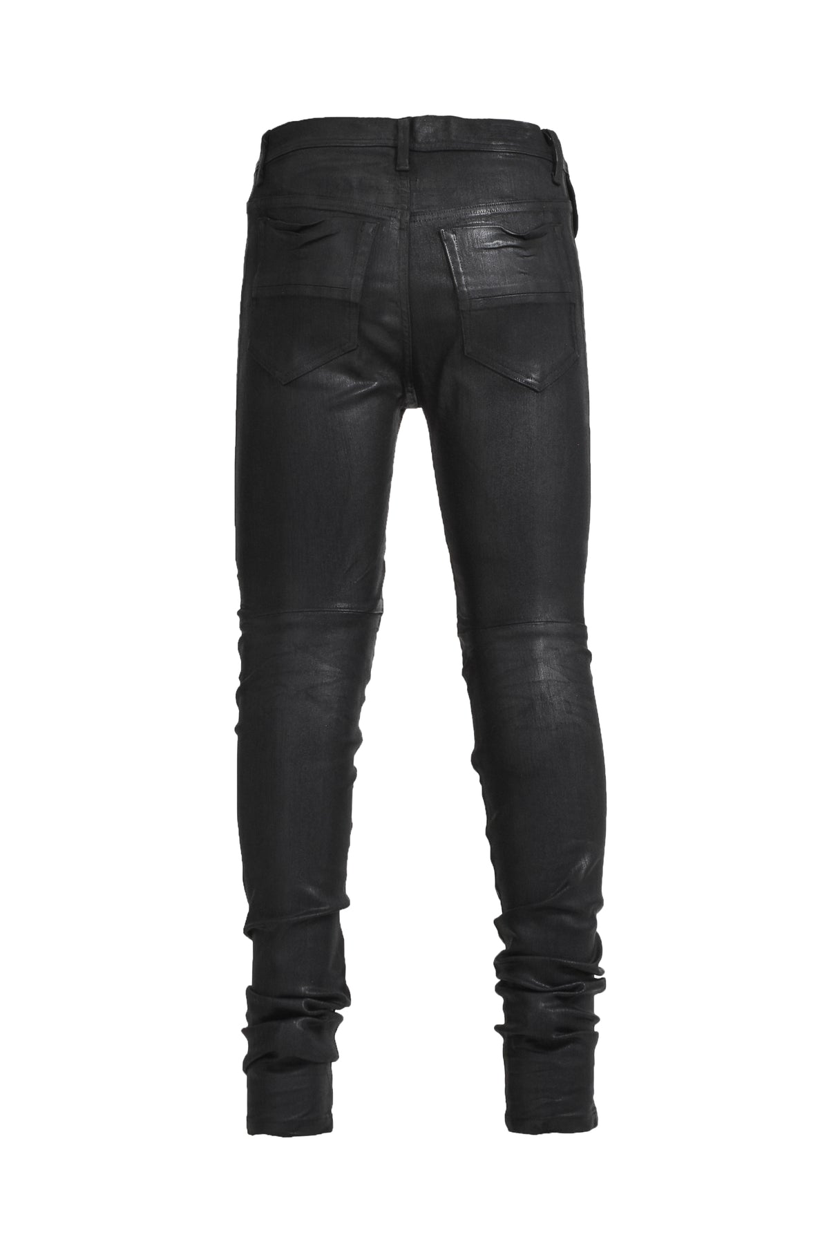 STRETCH DENIM TROUSER / BLK WAX