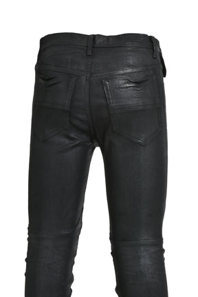 STRETCH DENIM TROUSER / BLK WAX