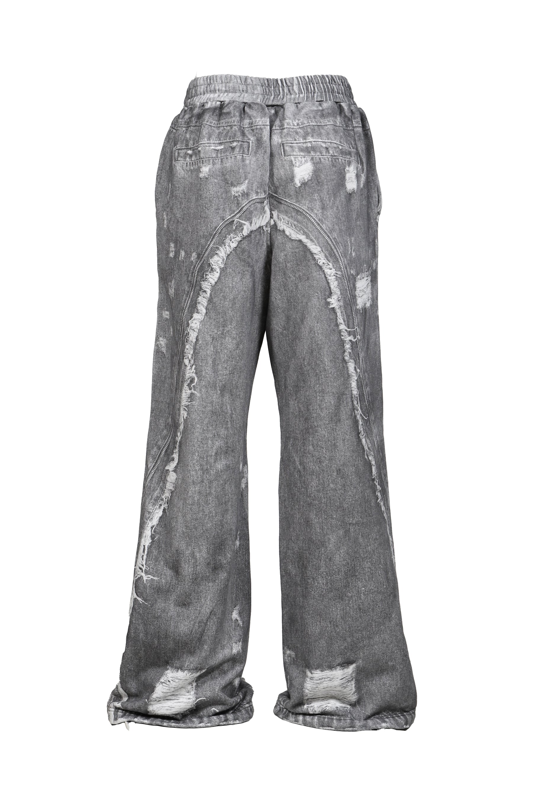 PRINT SWEAT PANTS / GRY