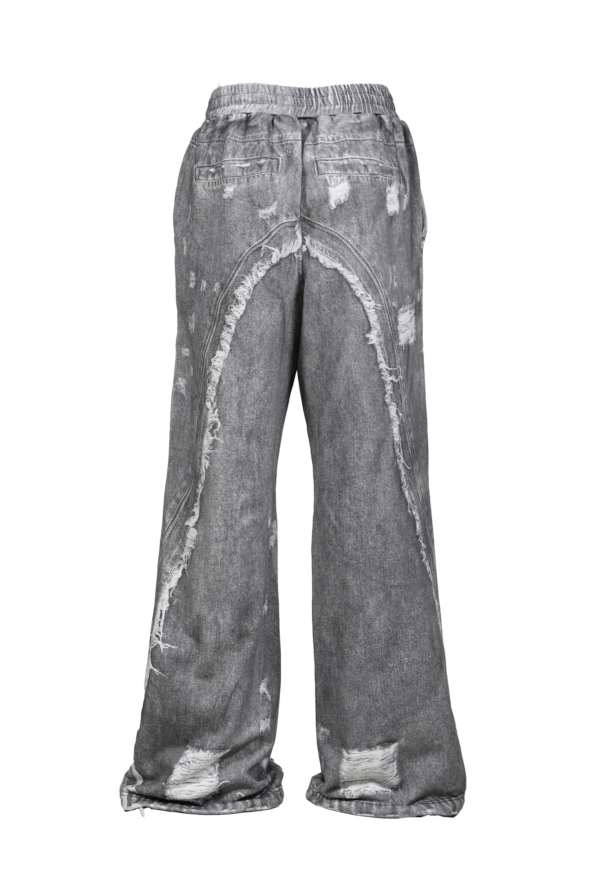 PRINT SWEAT PANTS / GRY