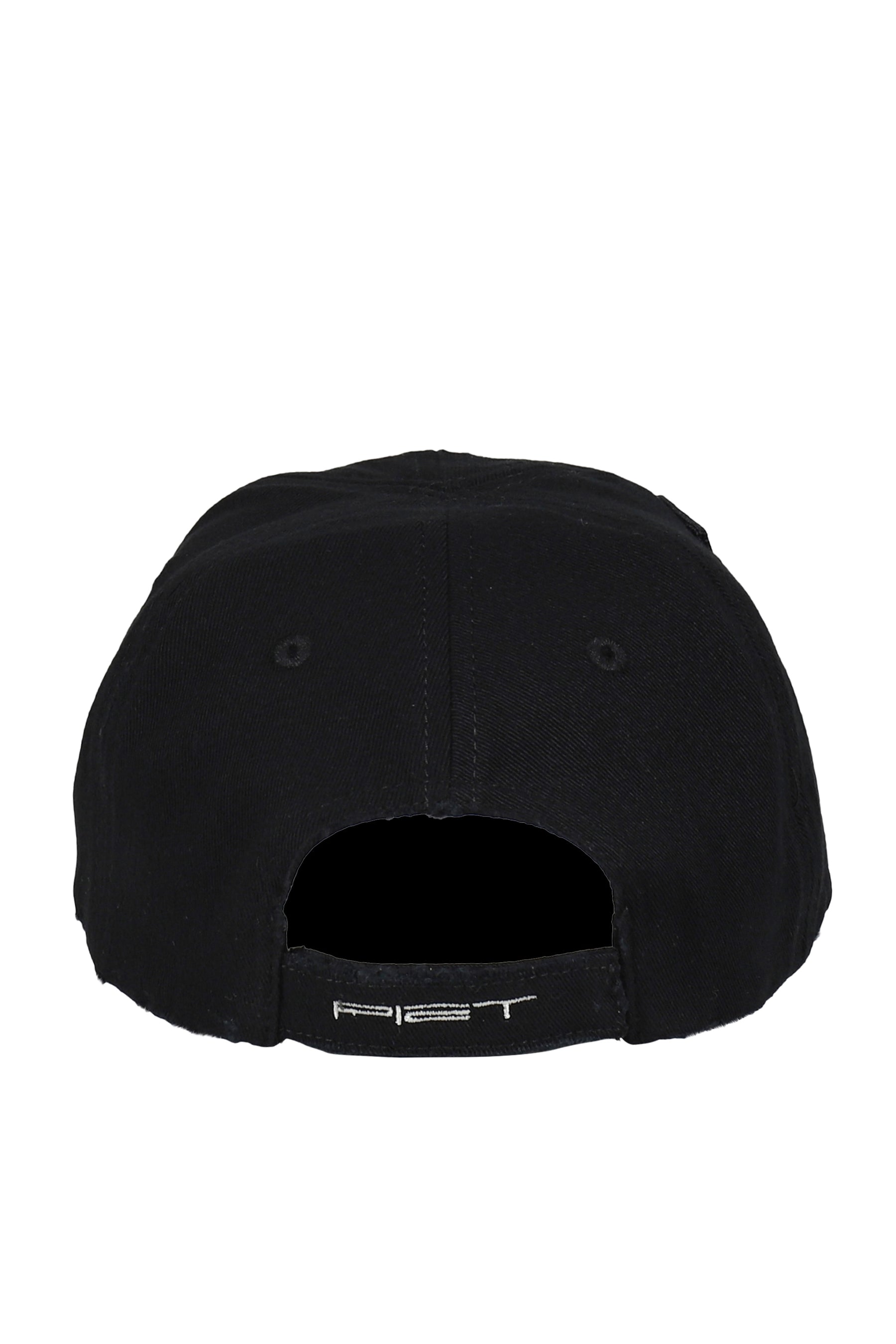 NANO LOGO STUDDED CAP / BLK