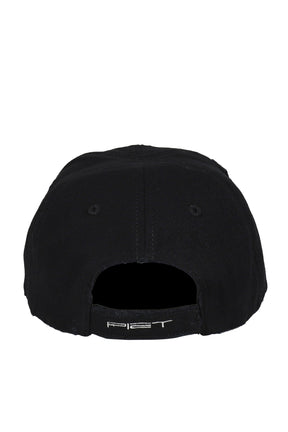 NANO LOGO STUDDED CAP / BLK