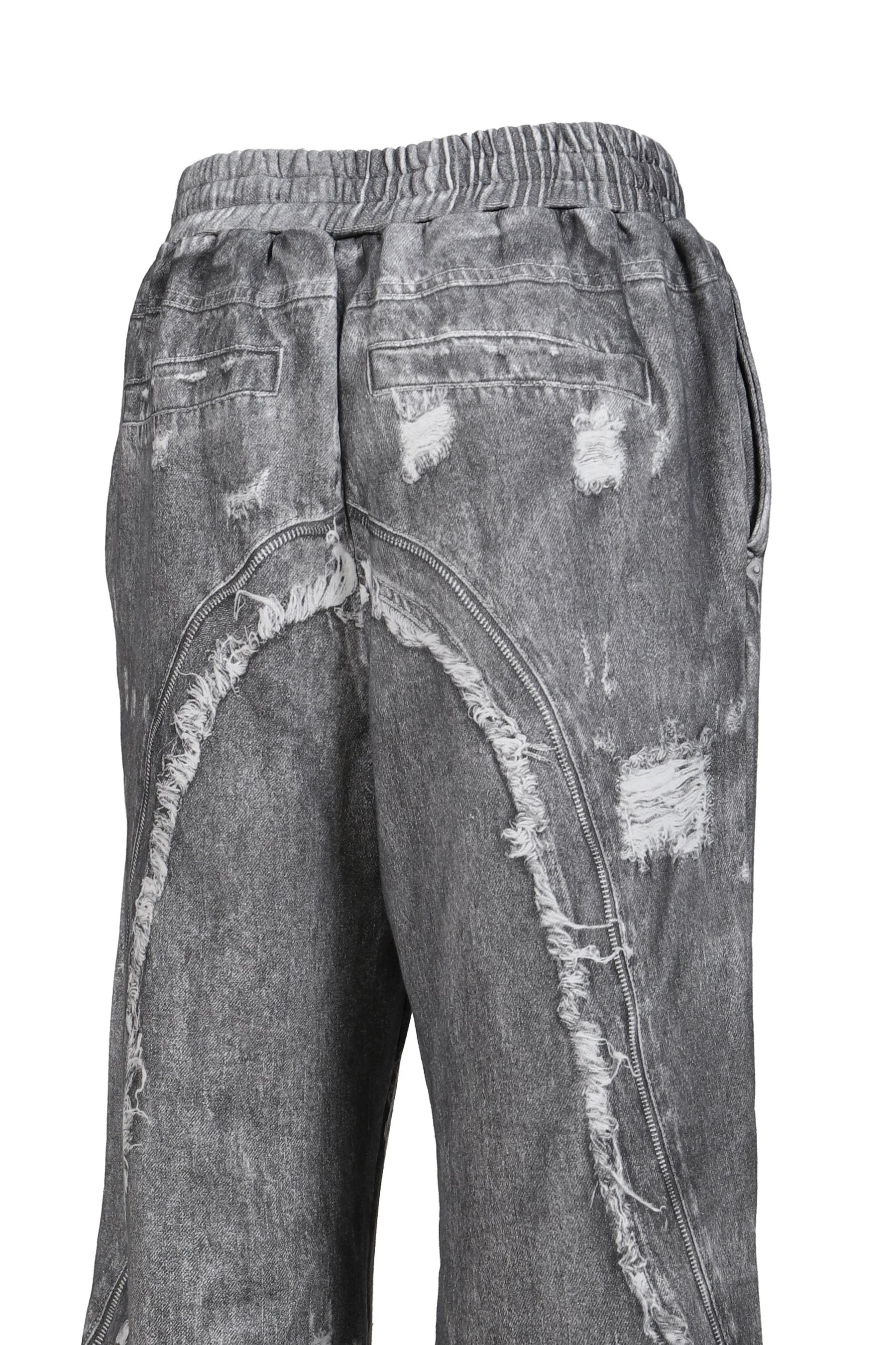 PRINT SWEAT PANTS / GRY