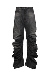 STRATA DRAPING JEANS / BLK