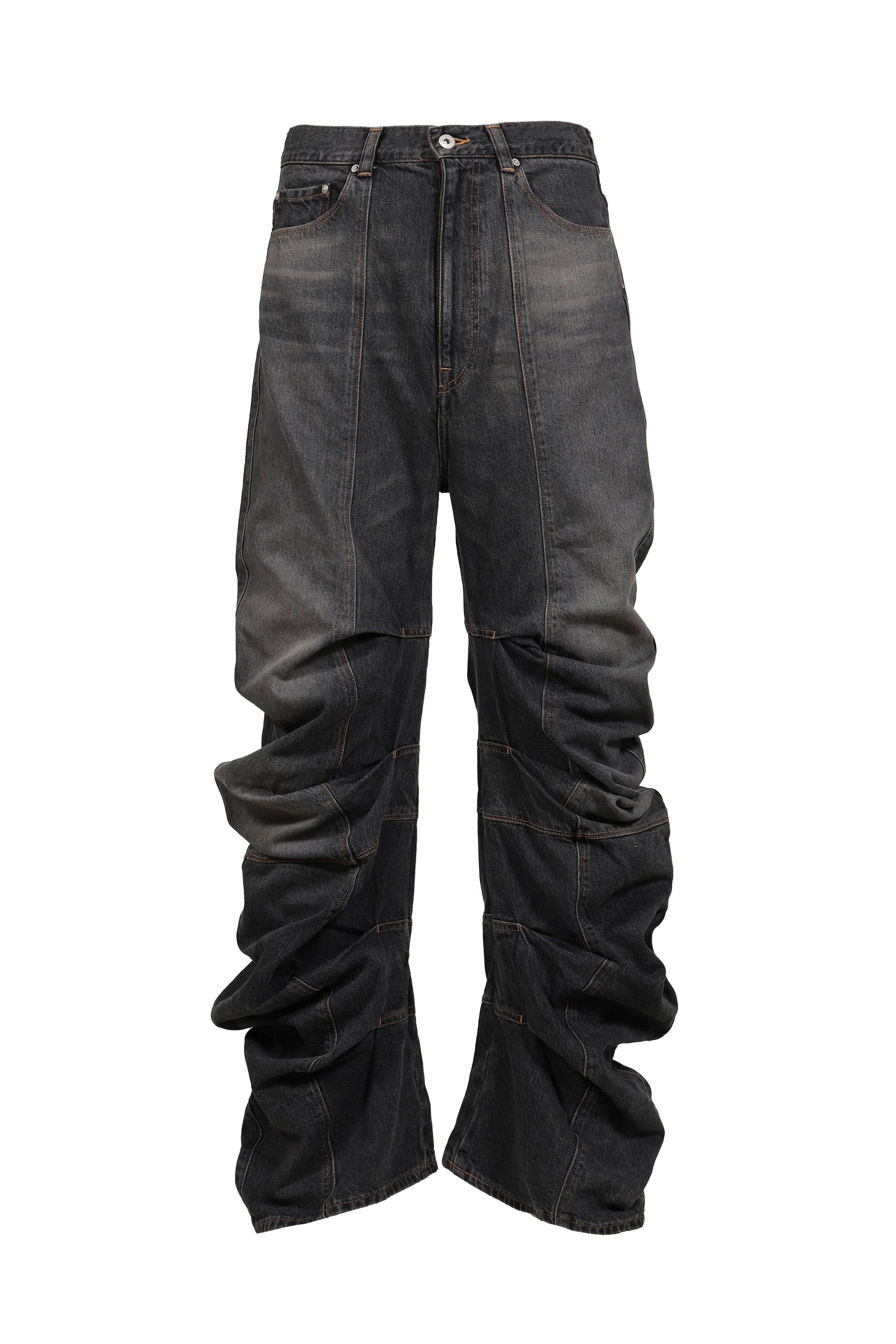 STRATA DRAPING JEANS / BLK