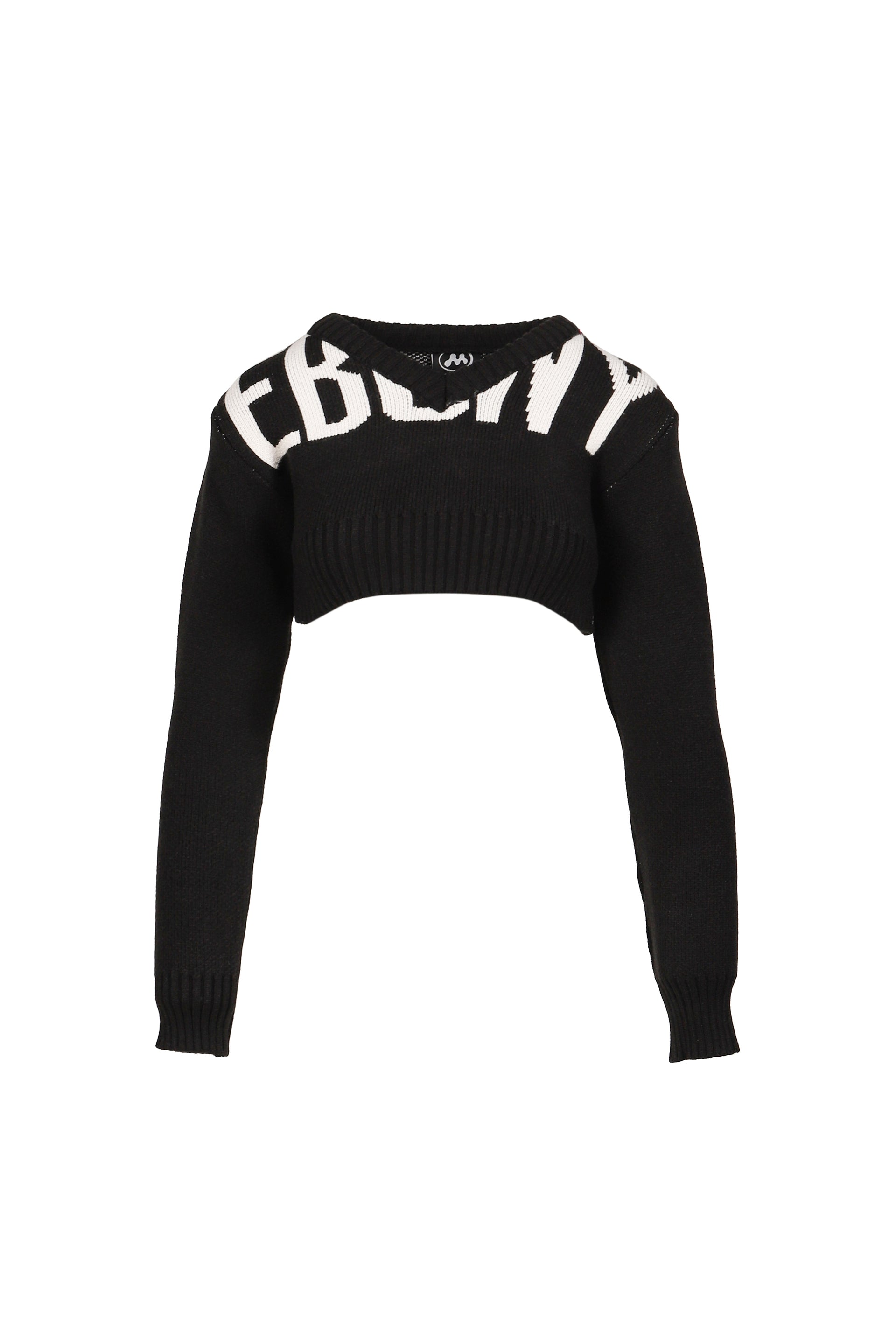 EBONY CROPPED JUMPER / BLK