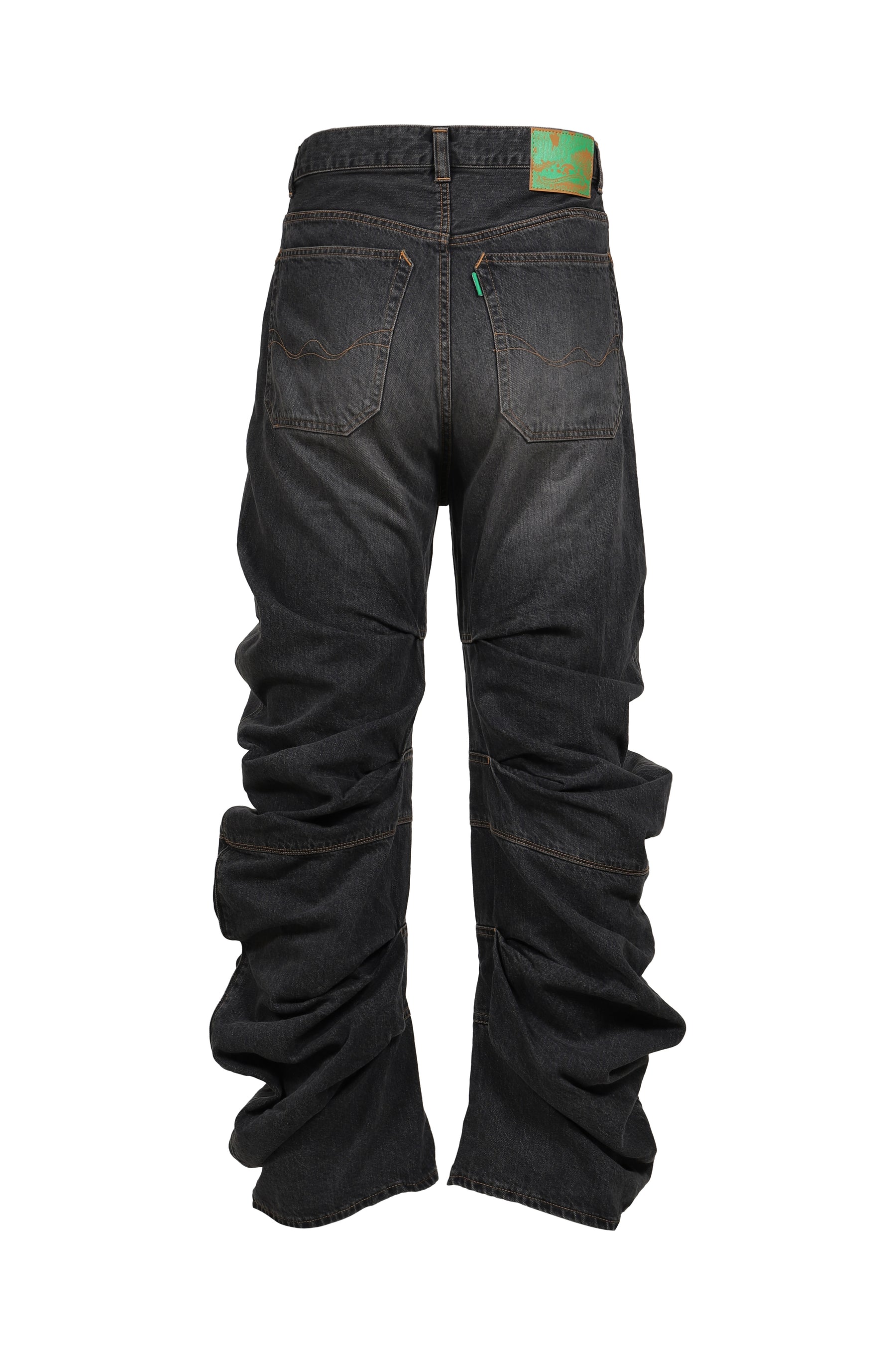 STRATA DRAPING JEANS / BLK
