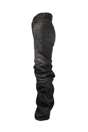 STRATA DRAPING JEANS / BLK
