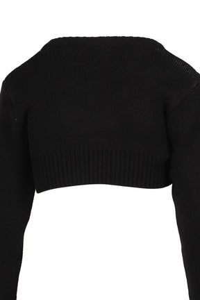EBONY CROPPED JUMPER / BLK