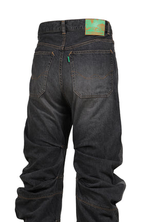 STRATA DRAPING JEANS / BLK