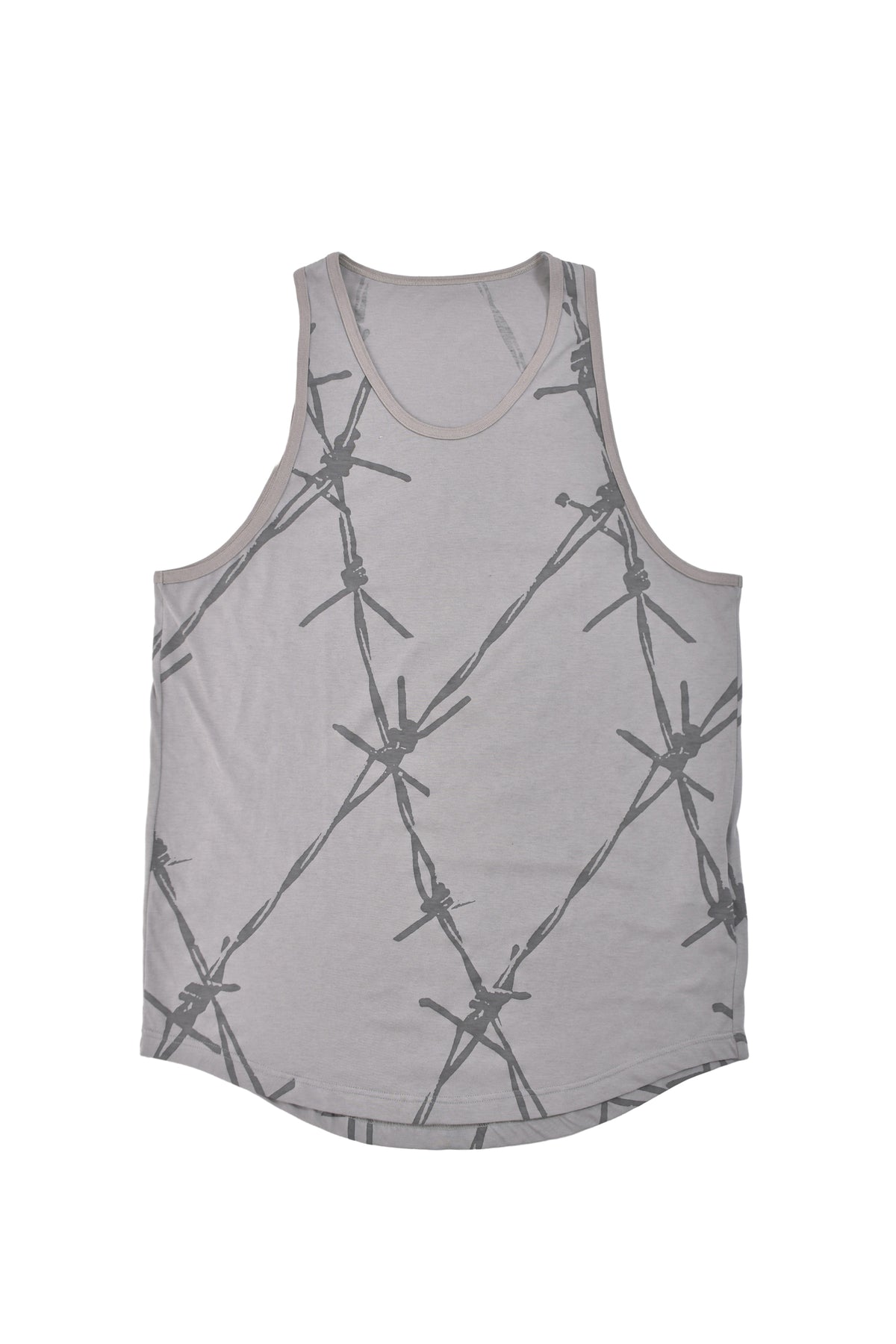 LONG TANK TOP “BARBED WIRE” / G.BLK