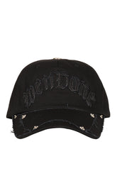BLACK GOTHIC LOGO VINTAGE BASEBALL CAP / BLK