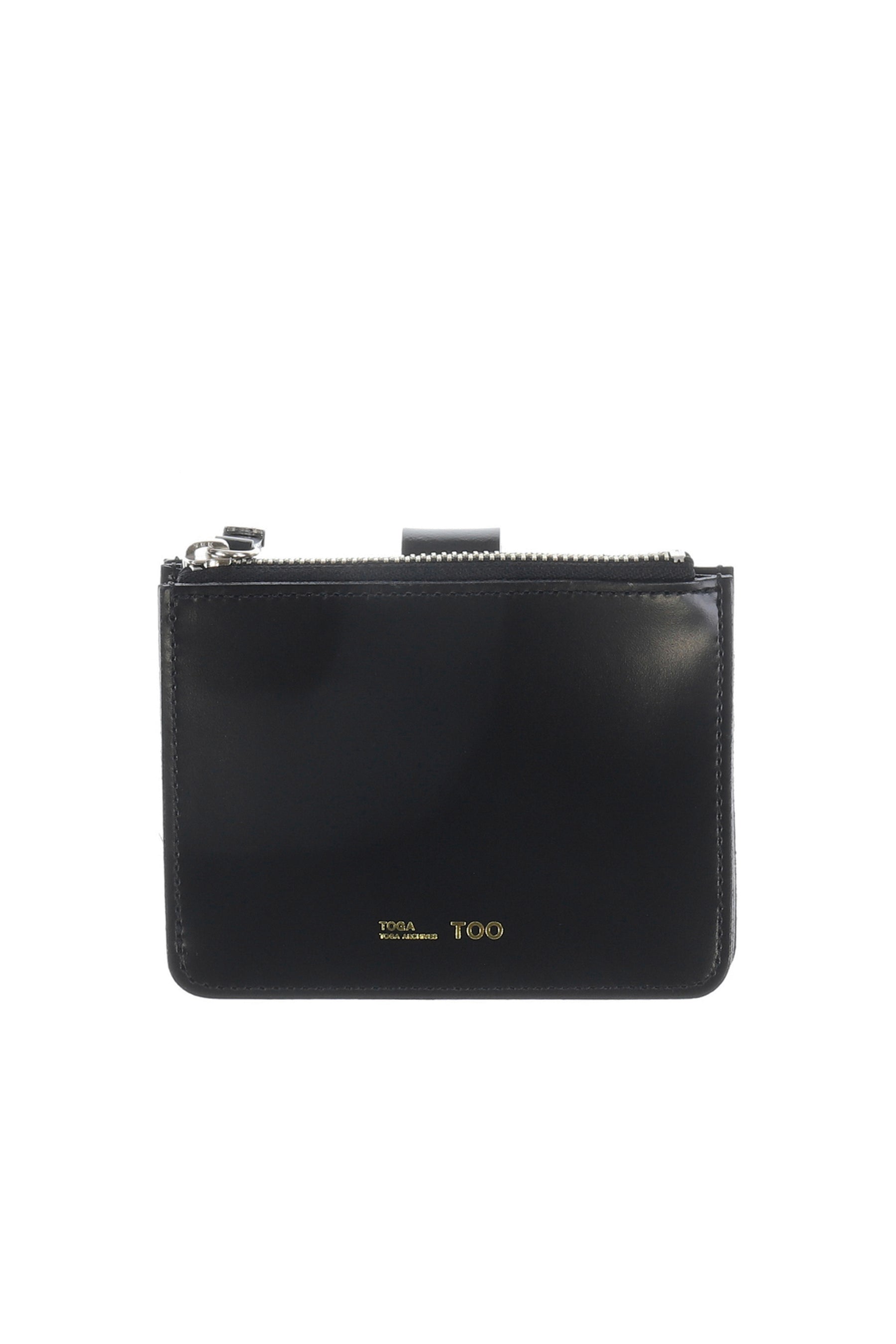 LEATHER WALLET SQUARE TIP / BLK