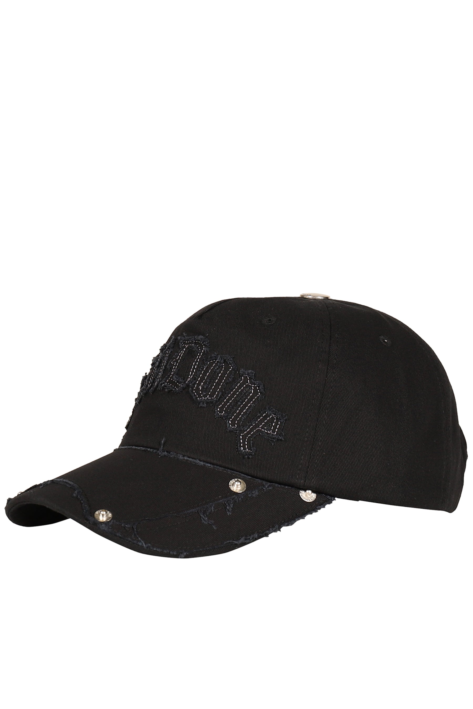 BLACK GOTHIC LOGO VINTAGE BASEBALL CAP / BLK